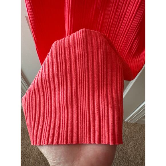 Anthropologie NWT Sweaty Betty Pink Ribbed Tank Midi Dress Size Large - Picture 9 of 10